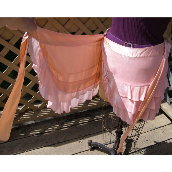 NEW sz M JUICY COUTURE Ruffle Velvet Wrap skirt - Picture 5 of 10